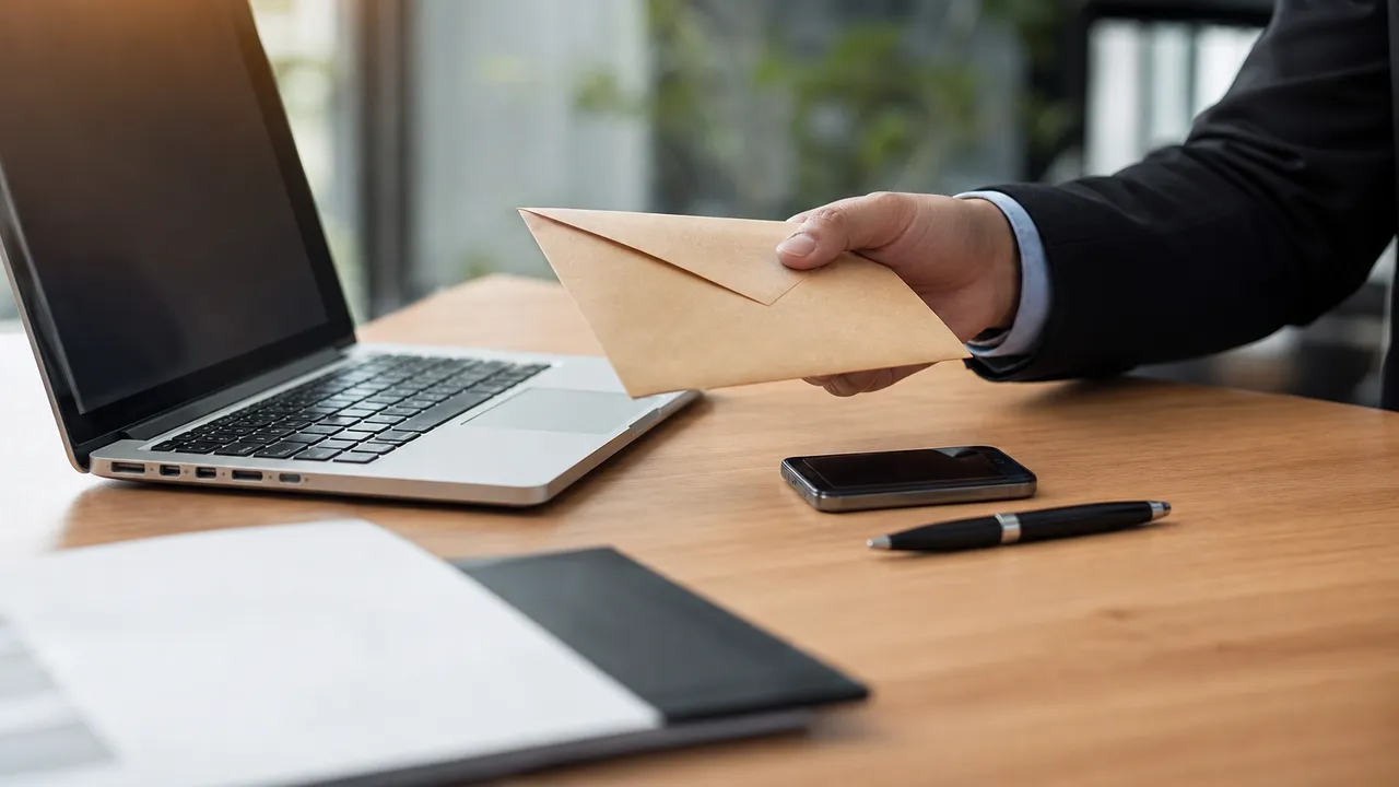 Indépendant relisant une facture impayée à son bureau, téléphone à la main