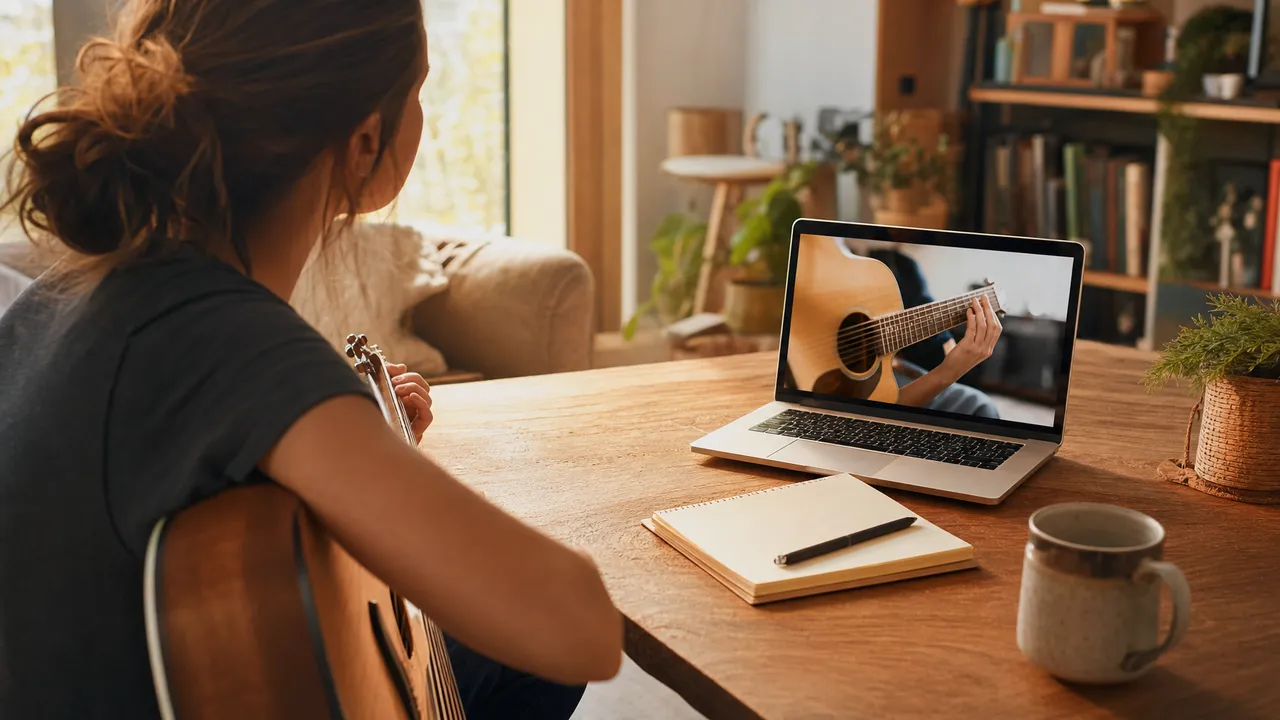 Comment apprendre à jouer de la guitare en ligne