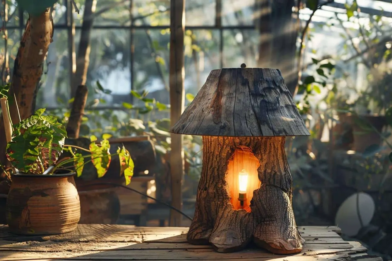 Comment fabriquer une lampe avec un tronc d’arbre ?