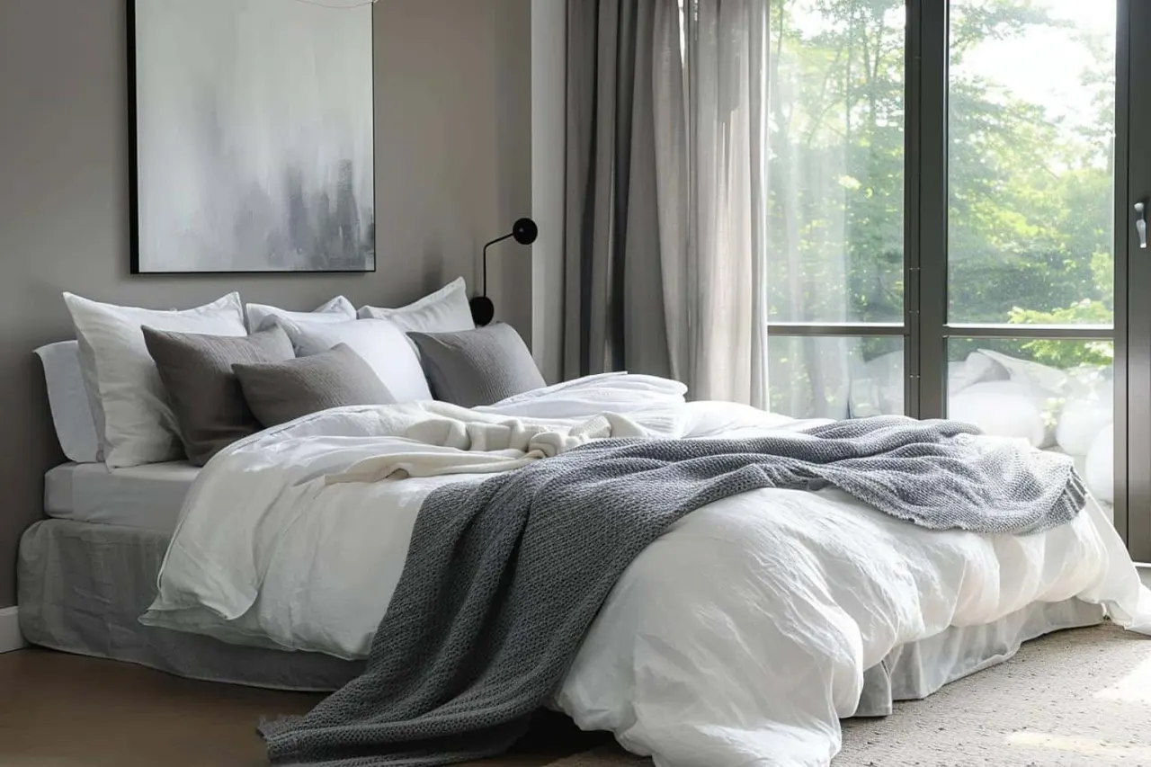 Comment réussir la décoration d’une chambre grise et blanche ?